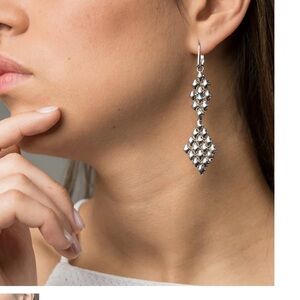 SG Liquid Metal by Sergio Gutierrez antique silver earrings. Like brand new